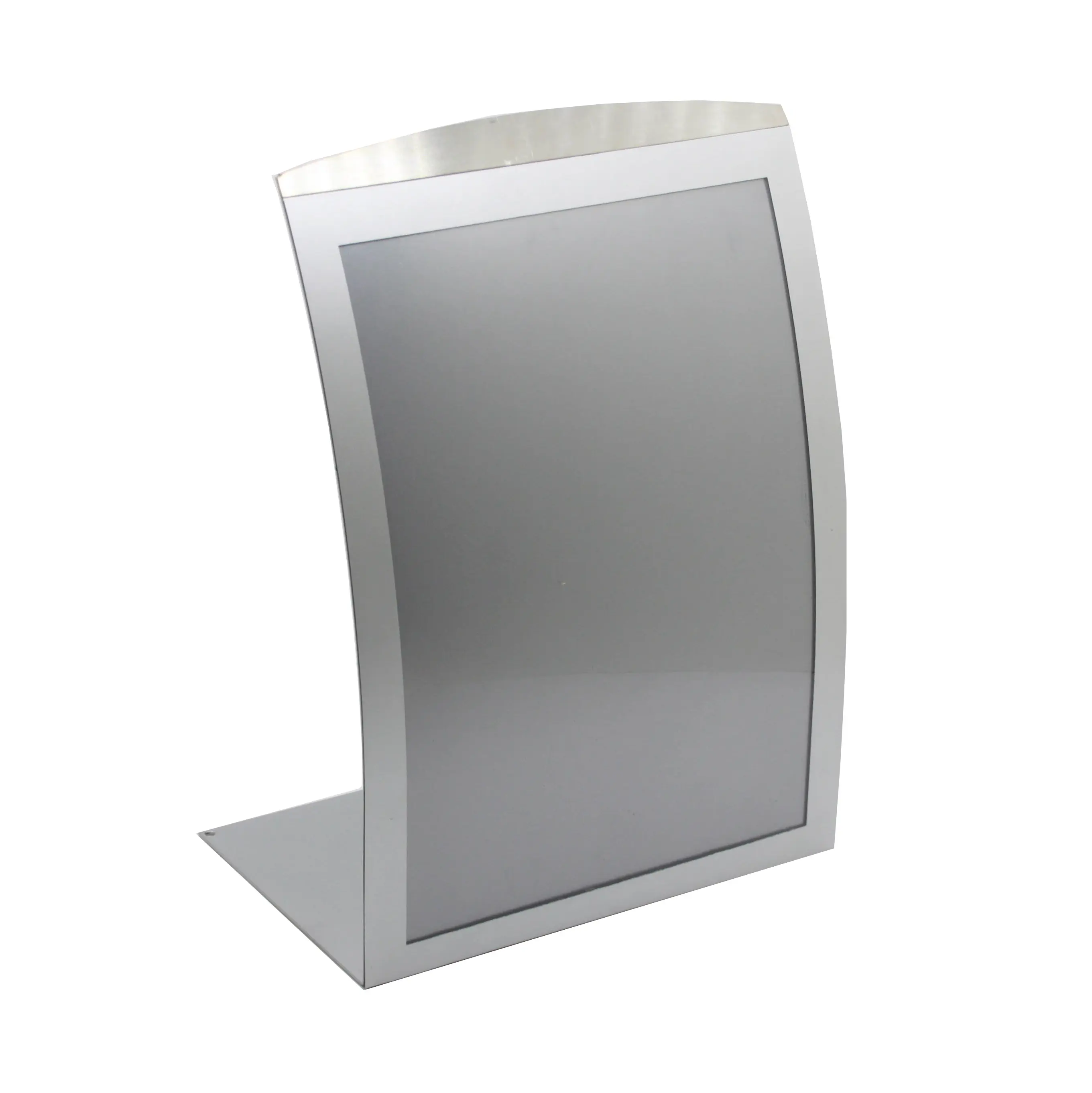 FixtureDisplays® 5.5x8.5 Sign Holder Tabletop Magnetic Lens Curved 19122NEW-NF