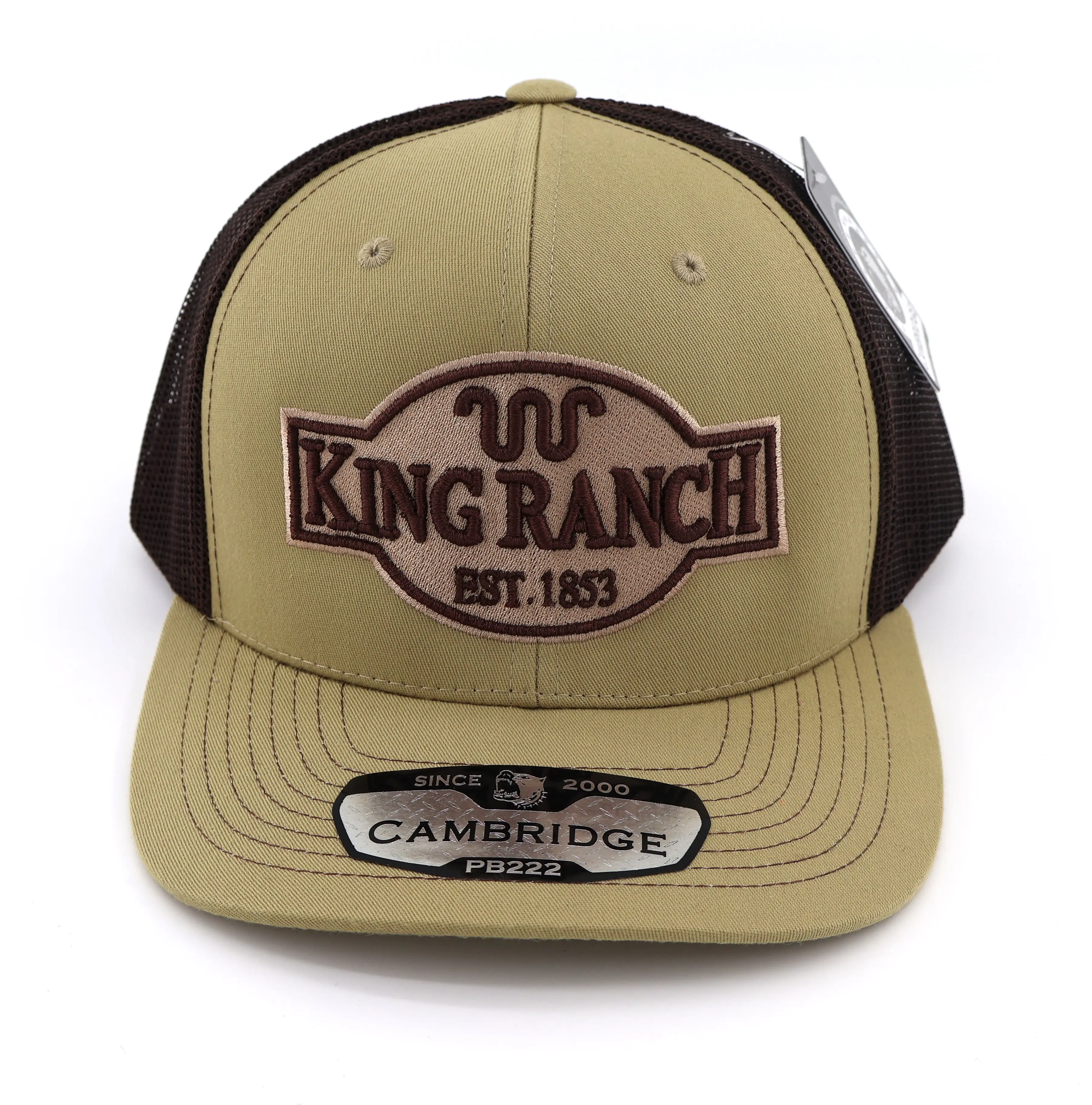 Retro Vintage Style Cowboy Riding Rancher Texas Pride King Ranch Embroidered Hat vintage king ranch hat - TikTok Shop main image 2