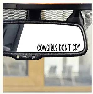 Cowgirls Don't Cry Vinyl Stickers Available in Many Colors and Sizes - Car Stickers - Set of 2
