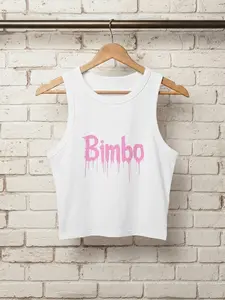 Bimbo Micro Rib Racer Tank Top