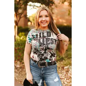 Wild West Aztec Printed Short Sleeve Shirt