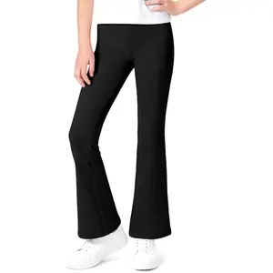 Girls Flare Leggings School Uniform Pants Cotton Kids Bell Bottoms Stretchy Casual Clothes for Teen Girl