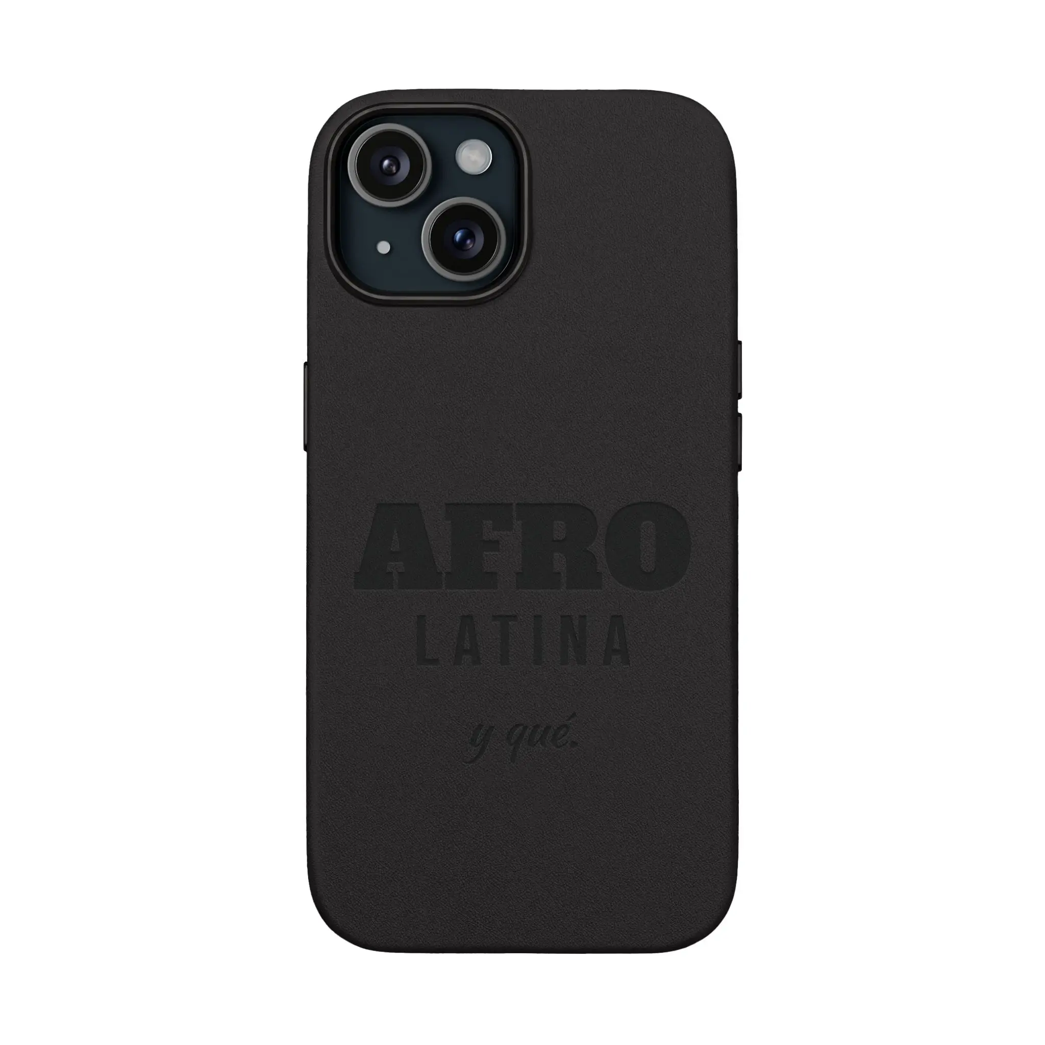 Afro Latina y Qué PU Leather Phone Case | Engraved Black Leather Case