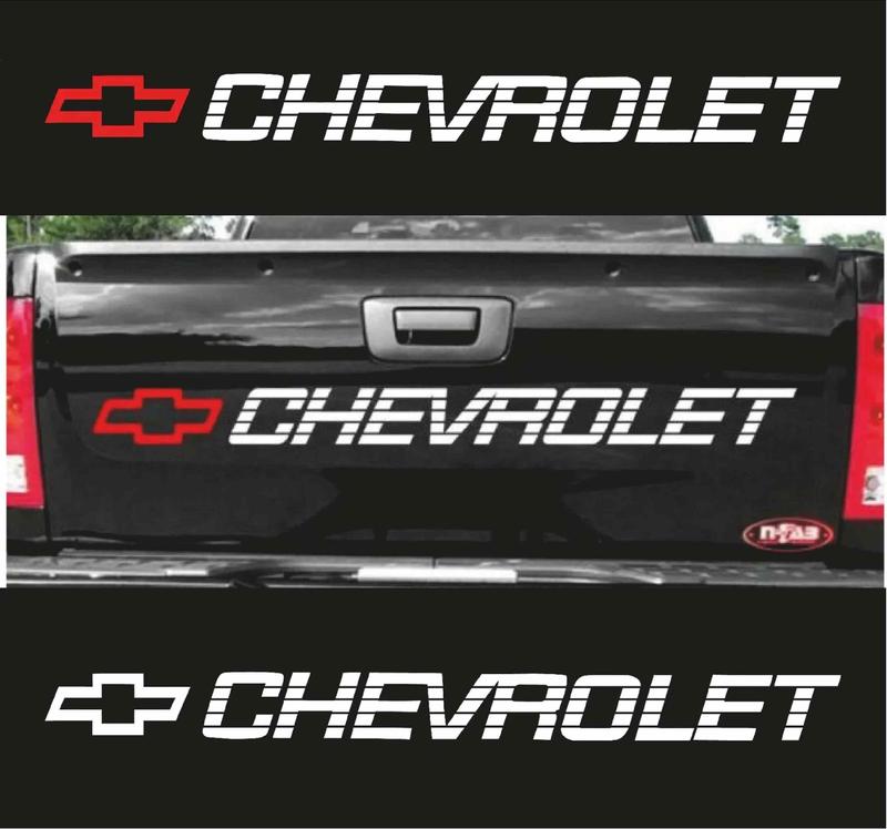 CHEVY Decals CHEVROLET Vinyl Sticker Silverado 1500 Bed Tailgate Letters 454 SS