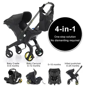 (No Base)Baby Stroller with Free Bag ,NewbornStroller,Foldable Stroller Legs,Equipped with ChestClip,One-Click Contraction Function,Alloy MetalMaterial,4-wheel Travel Toddler Stroller