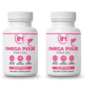 IM OmegaPulse - 2 Bottles - Omega-3 Fatty Acids - Fish Oil - EPA & DHA Healthy Dietary Supplement