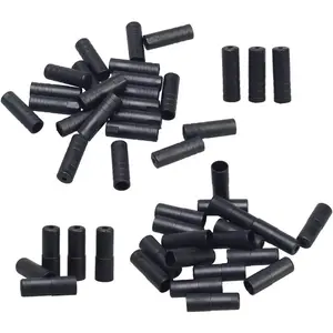 100 Pieces 5mm Bike Bicycle Brake Cable Housing Ferrule End Caps and 100 Pieces 4mm Plastic Bike Shift Cable End Crimp Caps Total 200 Pieces
