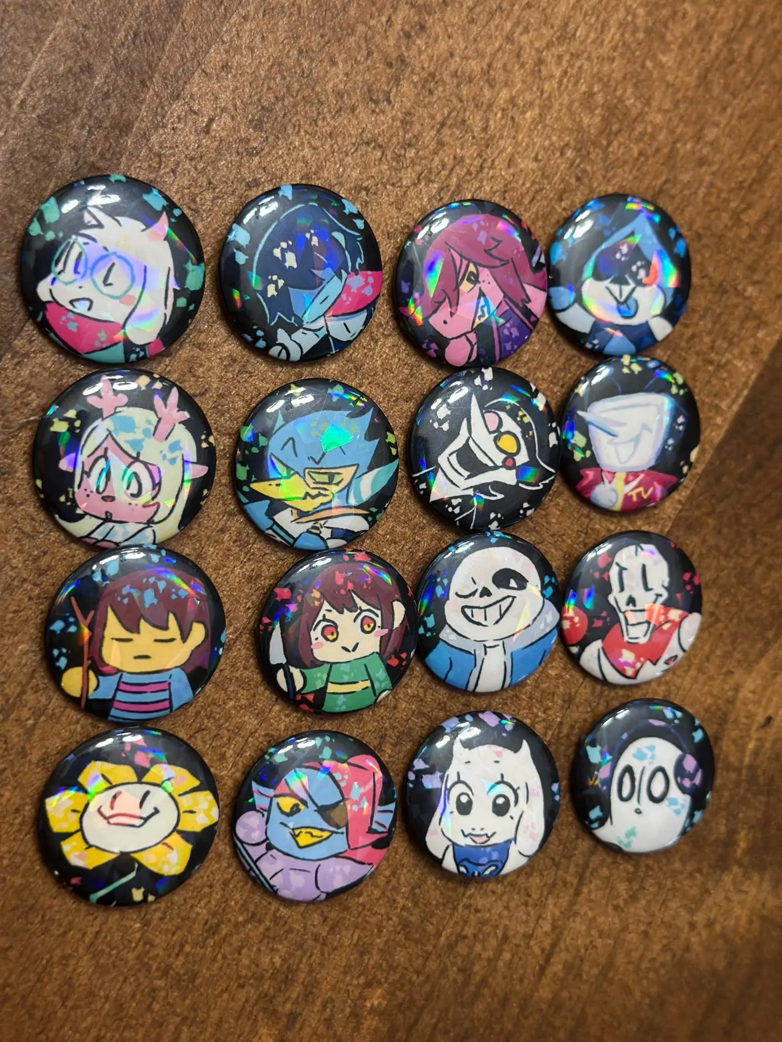 1 Inch Deltarune / Undertale buttons