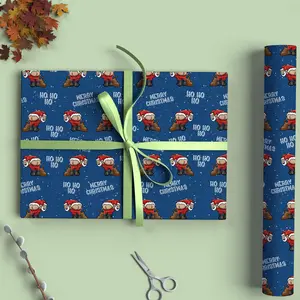 Naughty Santa Wrapping Paper – Funny Adult Christmas Gift Wrap, Cheeky Holiday Paper for Parties, Birthdays & Festive Gag Gifts, Hilarious Xmas Decorative Wrap for Men & Women