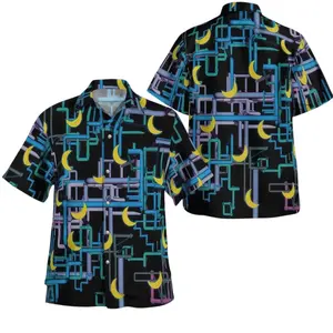 Dan Flashes Hawaiian Shirt 100% Polyester, Comedy Graphic Aloha Top, Funny Summer Beach Casual Shirt, Button Down for Men Women Menswear Tropical