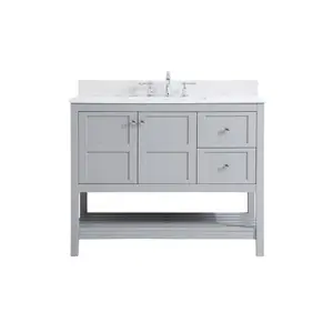 Theo Bathroom Vanity Set Gray