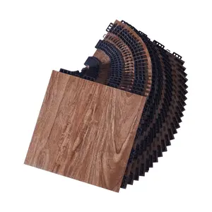 VEVOR Dance Floor Tiles, 12.4 x 12.4 in 25 Piece Interlocking Dance Flooring, Portable Dance Practice Floor with Cushioned Base  (Oak Wood Grain, 25 sq.ft/Box )