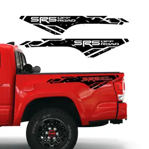 Tacoma SR5 Off Road Safari Decal Black Edition 2 Pieces 52x22 Inch Ready to Install for 16-22 Models