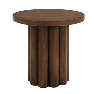 ACME Sanat End Table, Brown, Elegant Design, Versatile Use for Home or Office, Ideal for Gatherings and Events