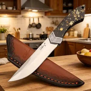 Camping Fruit Knife, Stainless Steel Blade for Slicing Apples, Oranges & Melons, Lightweight & Portable