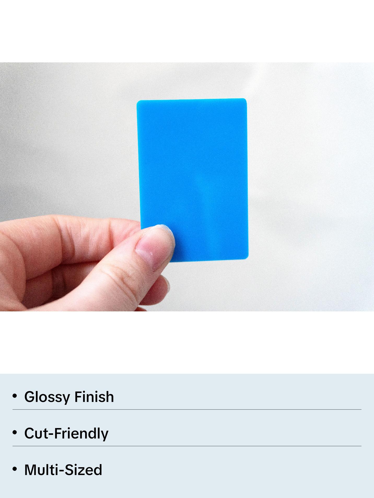 1/8" Light Blue Cast Acrylic Sheets