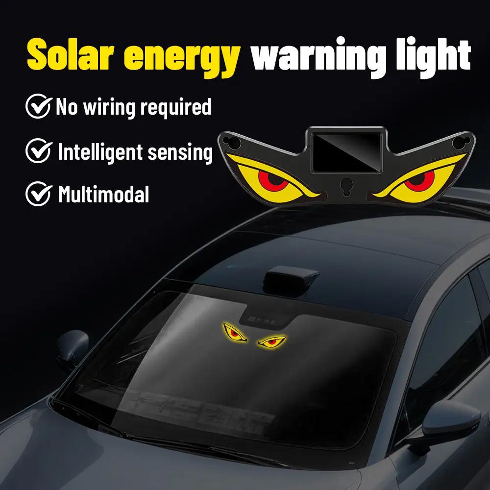 Car Rear Window LED Dynamic Display Light, Vampire Devil Eye Emoji Panel, Auto Decorative Light