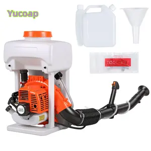 YUCOAP Backpack Fogger Sprayer Leaf Blower Machine for Garden Spraying Gas Powered Backpack Sprayer, 43cc Engine,3.7 Gallon Tank, Large Area Coverage, Lawn Spraying Machine