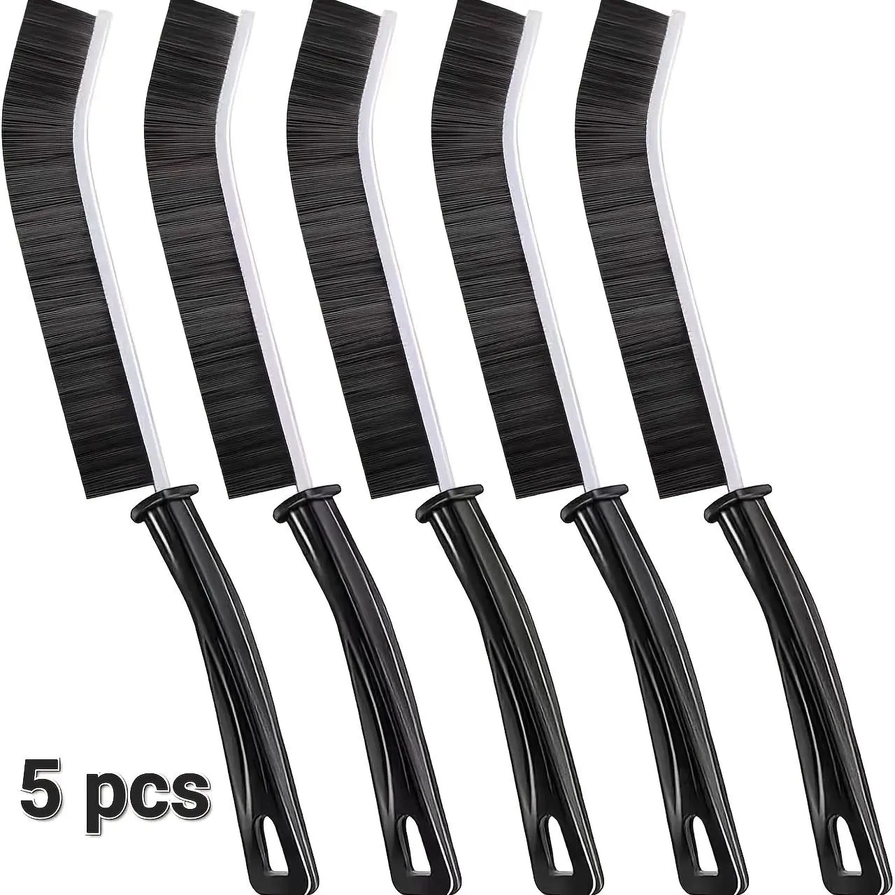 Multi-5 Pcs Crevice Cleaning brush，Hard Bristle Gap Brush，Multifunctional Cleaning Tool for Bathroom Household Kitchen Tiles Window Crevice, Cleaning Tool，Home Cleaning Tool