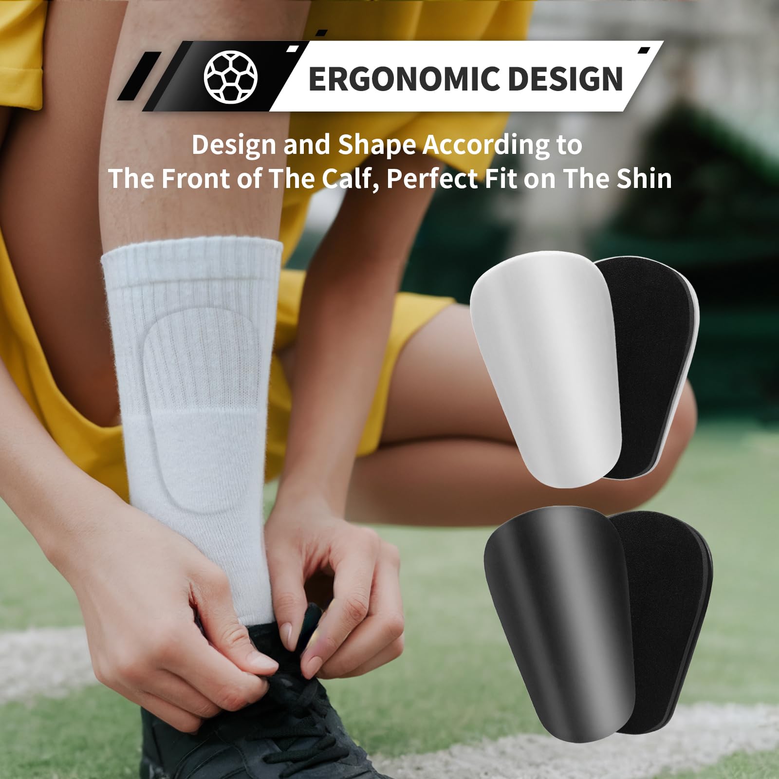 Soccer Extra Mini Shin Guards for Toddler Kids Youth and Adults - Ultra Miniature Shin Guards Soccer - Extra Small Shin Pads So Light and Comfortable