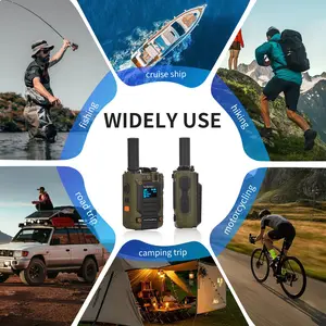 (2PCS)M8 Handheld Global Walkie Talkie with Unlimited Range - 5000 kilometer intercom 2 way radio POC interphone With SIM Cards Audio Durable