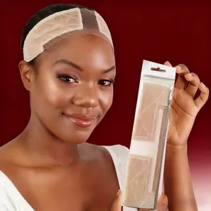 African Stretch Headbands Wig Installation Kit with Silk Wig Headband Velvet Elastic Fixed Upart Wig Headband Free Hair Net Strong Elastic Adjustable for Women Wide ms rachel  headband