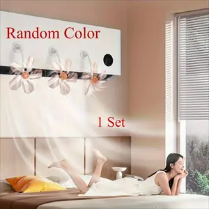 1set Adjustable Air Conditioner Windshield, Anti-Direct Blowing Deflector, Reusable Office Windshield, Detachable and Safe, Plastic Material, Perfect for Home and Office Us