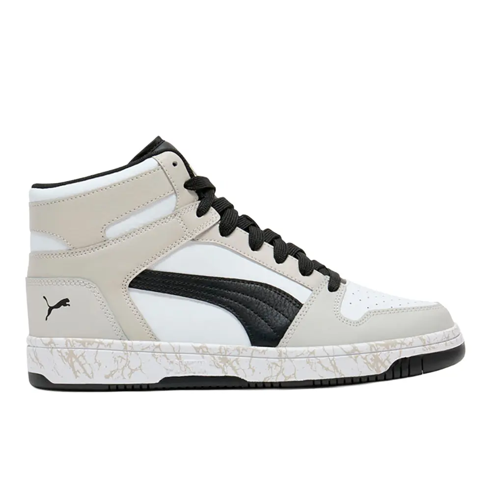 PUMA Mens Rebound Layup Atypical Lace Up Sneakers Shoes Casual - White