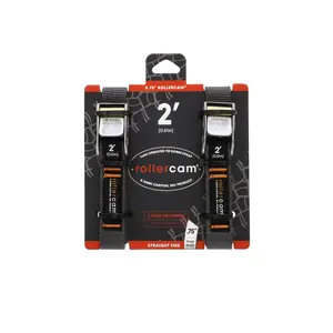 0.75" Straight End: Ultra-Strong Friction-Free Tie-Downs 95lb Camping Outdoors Gear