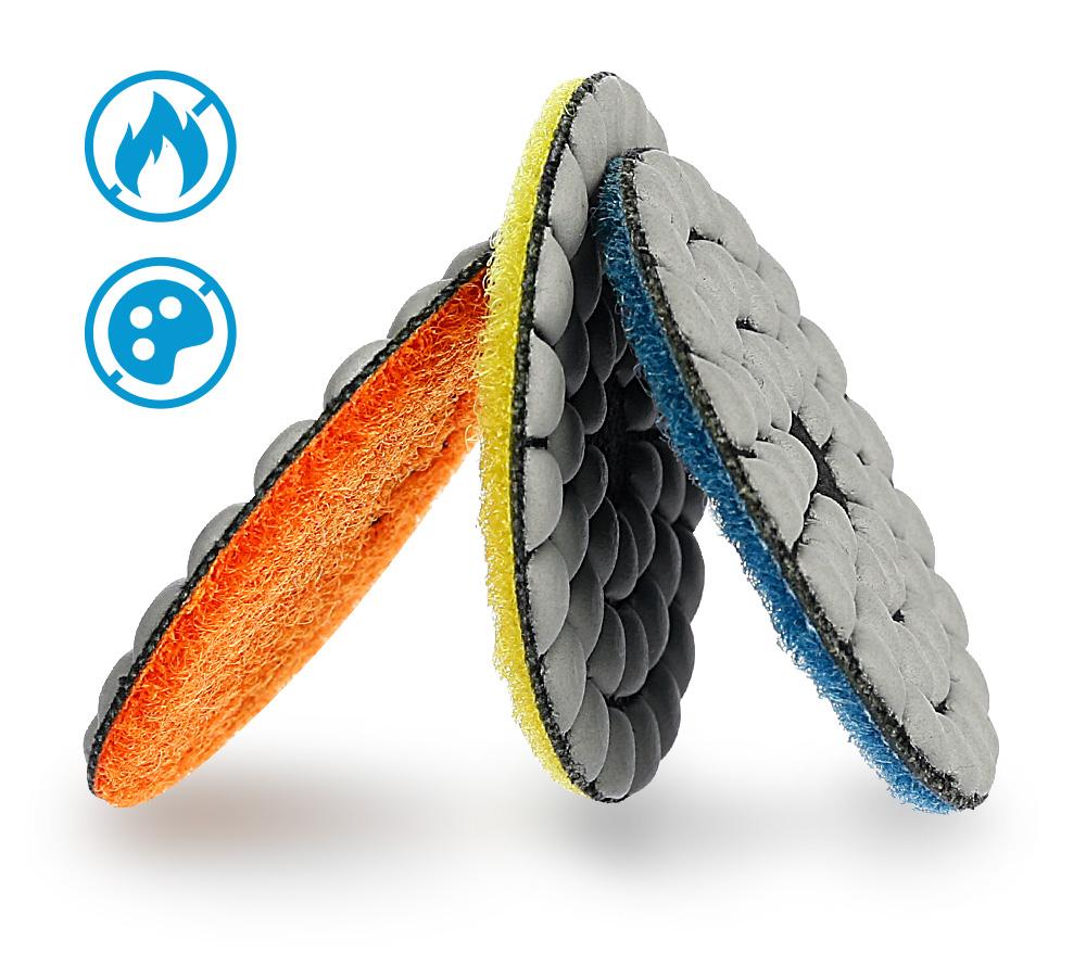 LOZLIN 8PCS/Set 2" Diamond Dry Grinding Pads - Marble Granite & Stone Polishing & Restoration Tools for Angle Grinding Wheel 50-3000 Grit Abrasive Sheets