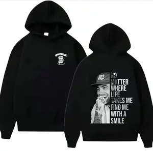 Mac Miller Tiny Desk Concert Hoodie – Front & Back Print Black & White Graphic Sweatshirt, Hip Hop Streetwear Pullover, Unisex Full-Color Hoodie, Cozy Oversized Fit, Music Fan Gift for Men & Women