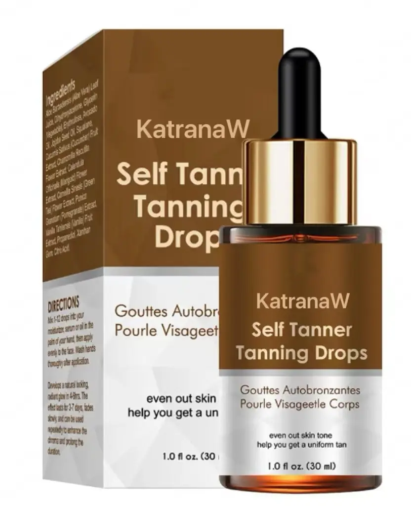 KatranaW Self Tanning Drops - Face Tanner Drops Ultra Dark - Bronzer Drops - Self Tanner for Face - Self Tanners Best Sellers - Face Tanning Drops to Add to Moisturizer - Face Tan Drops - Bronzing Drops