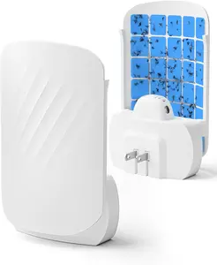 Ultimate Bug-Free Home Solution - Indoor UV Flying Insect Trap & Gnat Killer | 24/7 Silent Sticky Glue Board Catcher for Fruit Flies, Moths, Mosquitoes | 100% Non-Toxic & Pet Safe | Kitchen & Bedroom Must-Have