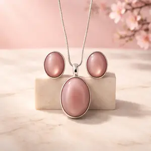 Pink Mother of Pearl 925 Set