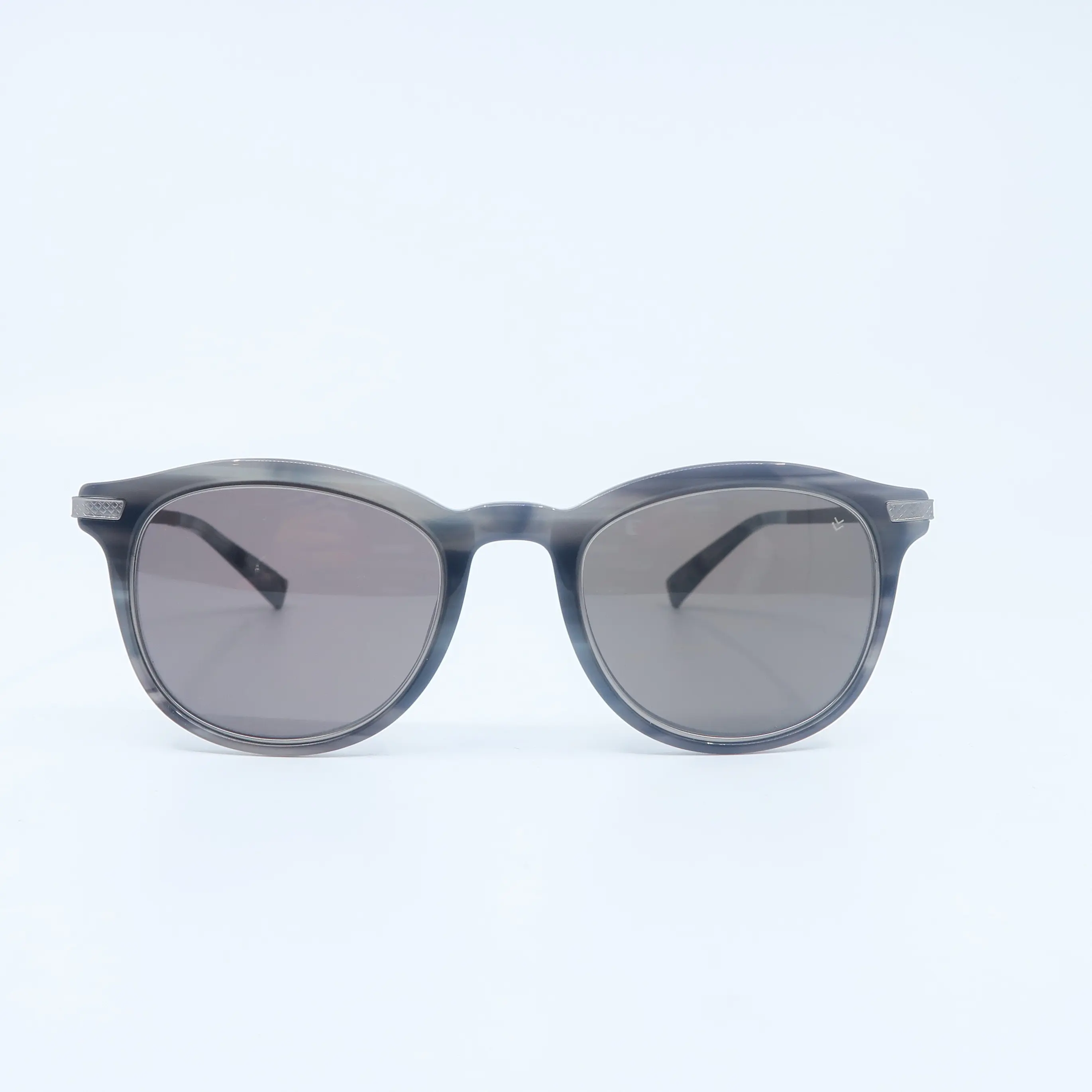 John Varvatos V540 Grey with Gunmetal, Grey Lenses, New Men's Sunglasses