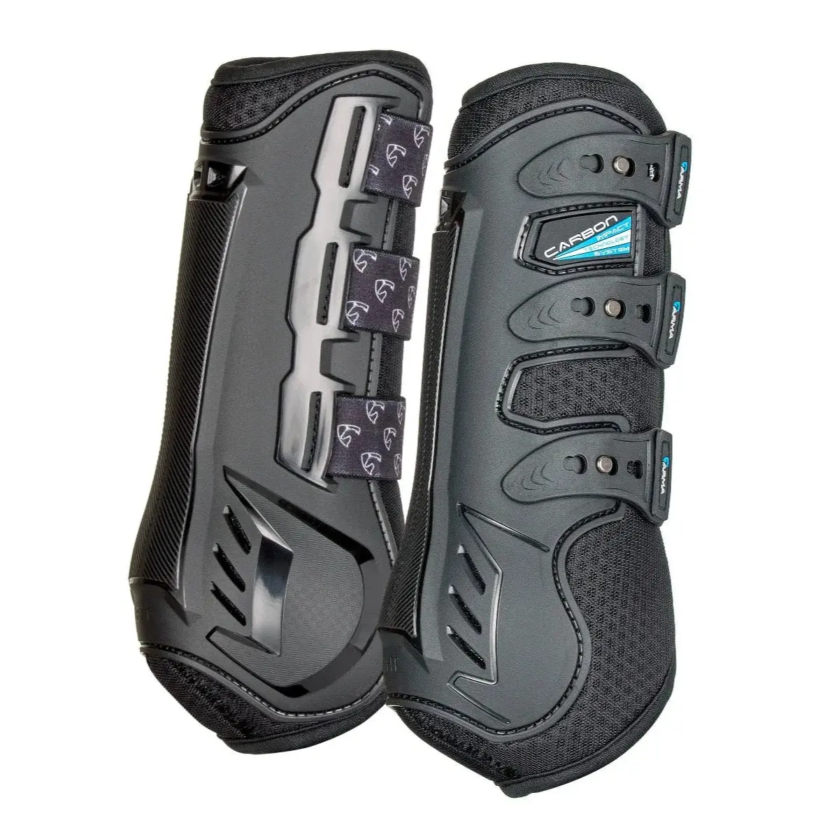 Shires ARMA Carbon Training Boots - Durable High-Performance Horse Leg Protection & Injury Prevention Black / Cob