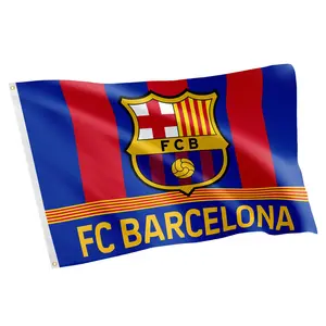 Barca FC Flag for Bedroom, Man Cave & Bar Decoration Great Gift for Diehard Soccer Fans