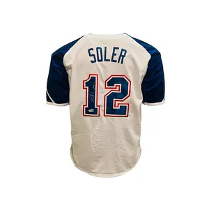 Jorge Soler Signed Custom Atlanta throwback Baseball Jersey Beckett MVP Inscription