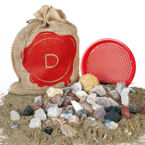 Declan's Mining BAG - Raw stones, Geode and Confetti Sand in a BAG!