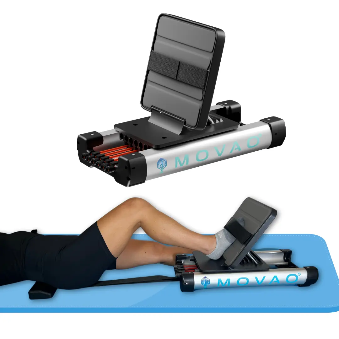 MOVAO Mini In Bed Leg Exercise Equipment for Seniors – Portable Leg Strengthener for Home Physical Therapy, Circulation & Mobility Support, Invented by a U.S. Doctor of Physical Therapy