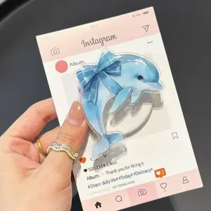 Cute Dolphin Magsafe Phone Grip, Magnetic Phone Holder, Pop Socket for Phone, Gift for Animal Lovers