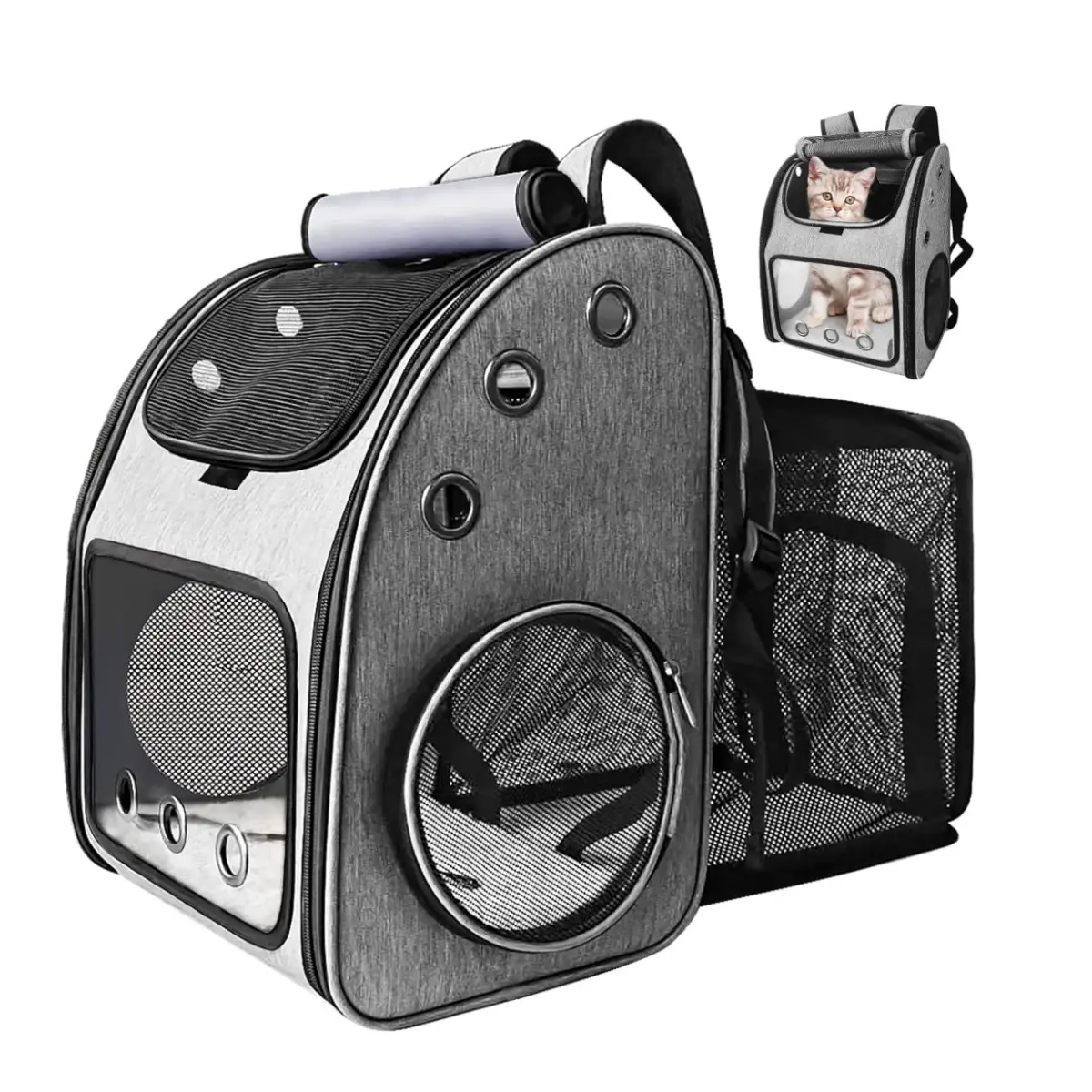 NW3lbs Expandable Pet Carrier Backpack for Cats, Dogs & puppy Small Animals, Portable Design, Airline Approved, Rear Expandable