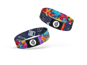 SMART BANDS Littles | Spectrum of Solutions NFC Safety Wristband | Reprogrammable TAP NFC Bracelet for Contact | Amusement Parks, Travel, School & Everyday Safety