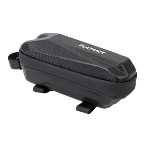 PLATANIX EVA Hard Shell Bicycle Top Tube Bag Waterproof Carbon Texture Frame Bag for MTB Road Bike