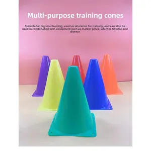 Football training sign barrel 18cm sign cone 50cm barricade football pile sign tube Disc Soccer Training Agility Cones