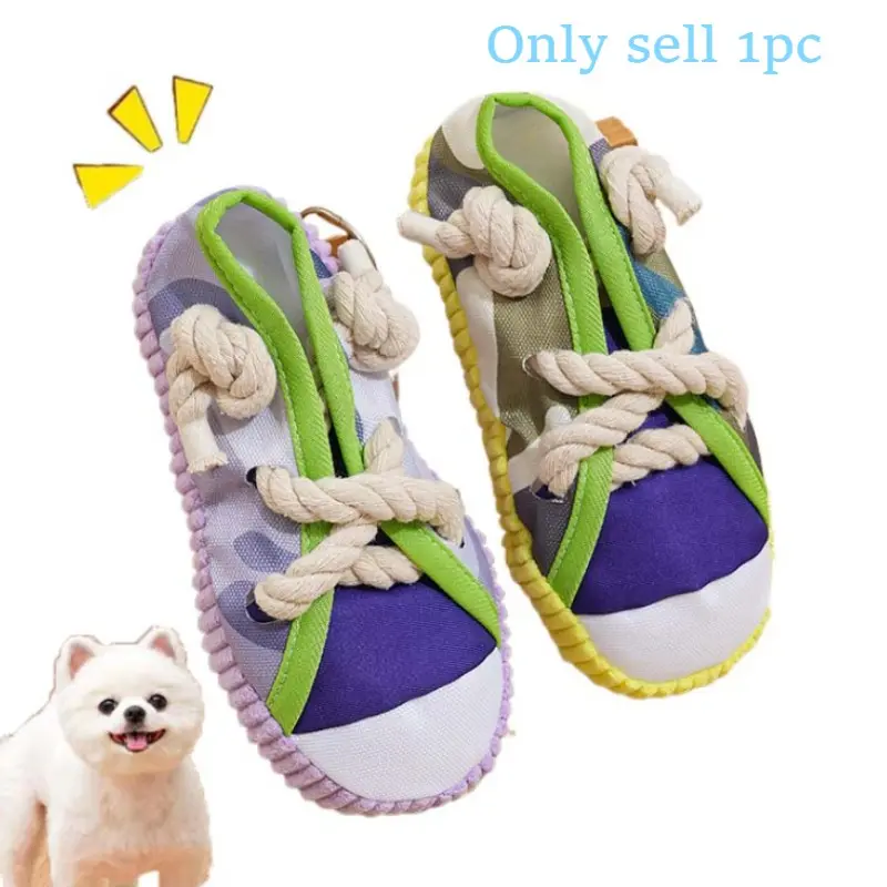 Interactive Dog Chew Toy Plush Squeak Shoe, Durable Pet Training Toy, Fun and Engaging Dog Play Accessory, Ideal for Daily Use