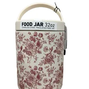 Hydrapeak 32oz Stainless Steel Vacuum Insulated Thermos Food Jar | Thermos for Hot and Cold Food, Wide Mouth Leak-Proof, 10 Hours Hot / 16 Hours Cold