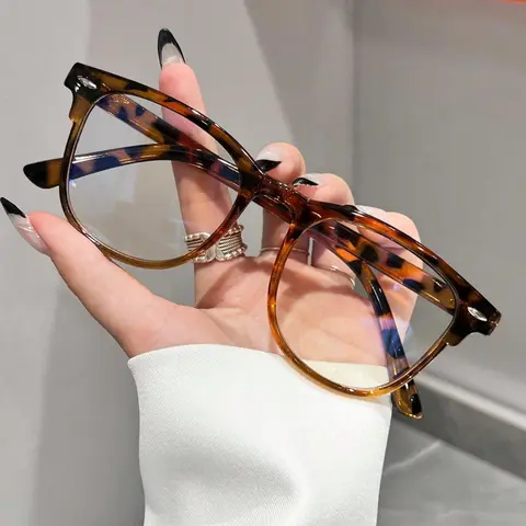 Trendy Anti-blue Light Eyeglasses for Women & Men, Square Frame Eyewear, Square Frame Eyeglasses, Fashion Eyeglasses for Work, Daily Clothing Decor, Perfect for Student Daily Use, Fashionable Frames Glasses