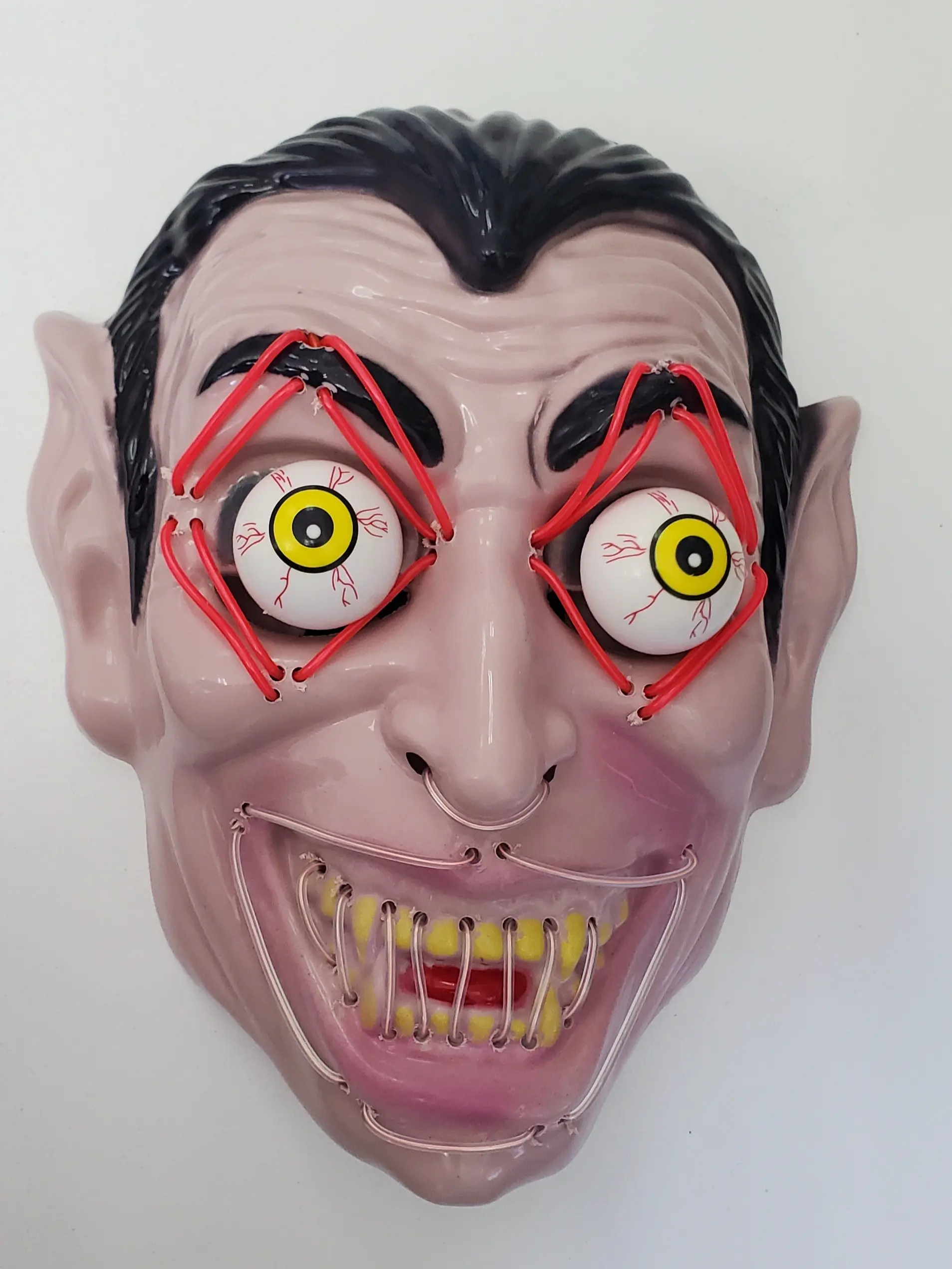 Vampire Dracula LED Light up Mask for Halloween Party, Costume and Carnival.