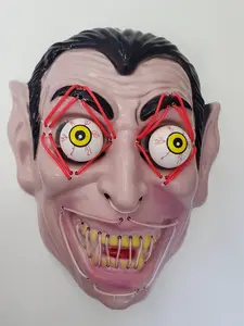 Vampire Dracula LED Light up Mask for Halloween Party, Costume and Carnival.